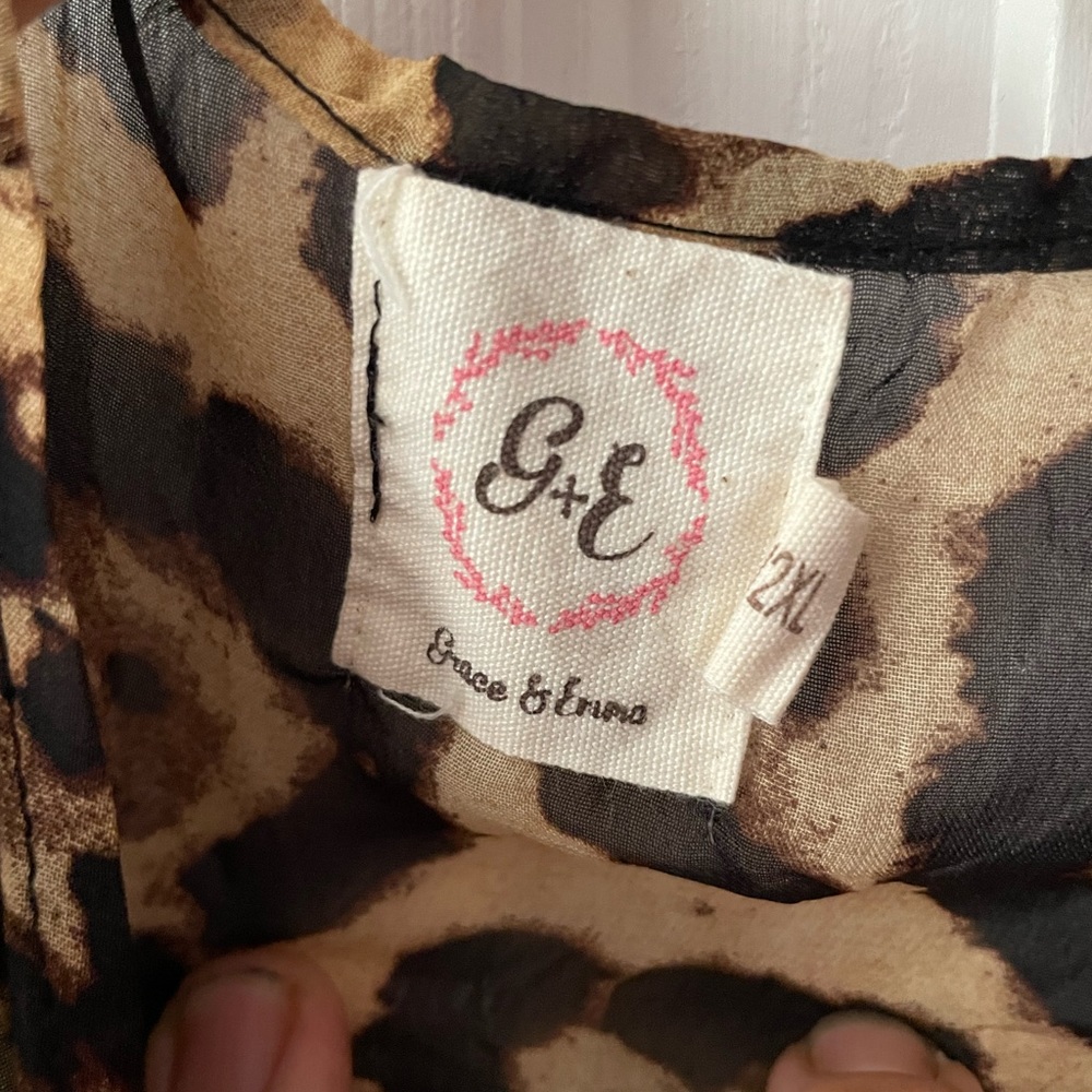 Leopard Print Plus Size Duster - image 3